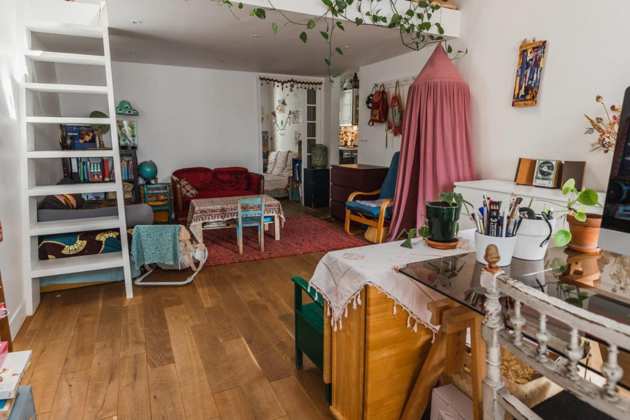 Bright Atypical Duplex In Menilmontant Apartment Paris Luaran gambar