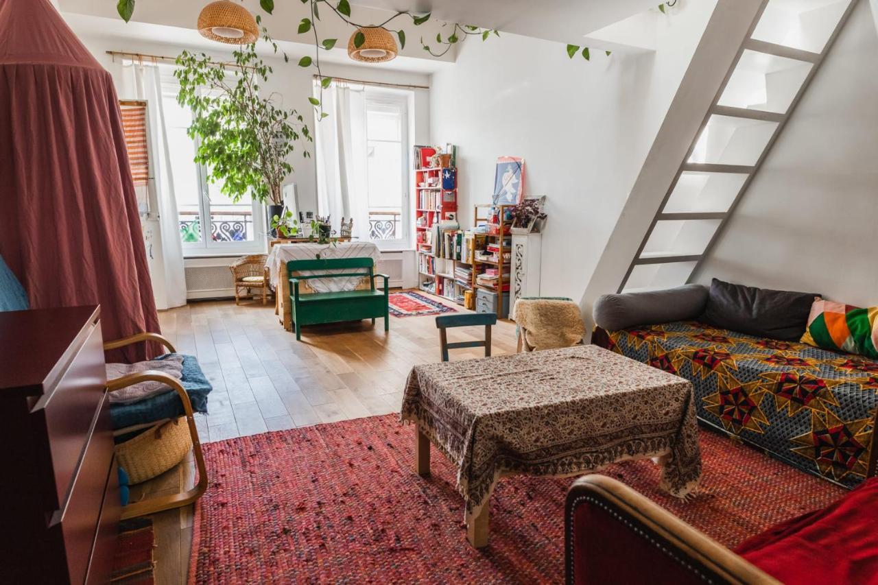 Bright Atypical Duplex In Menilmontant Apartment Paris Luaran gambar