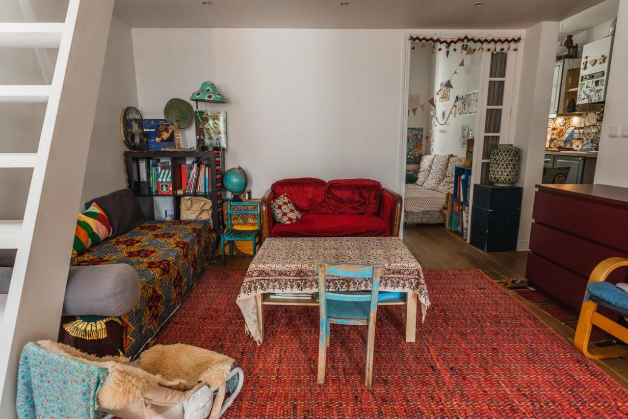 Bright Atypical Duplex In Menilmontant Apartment Paris Luaran gambar