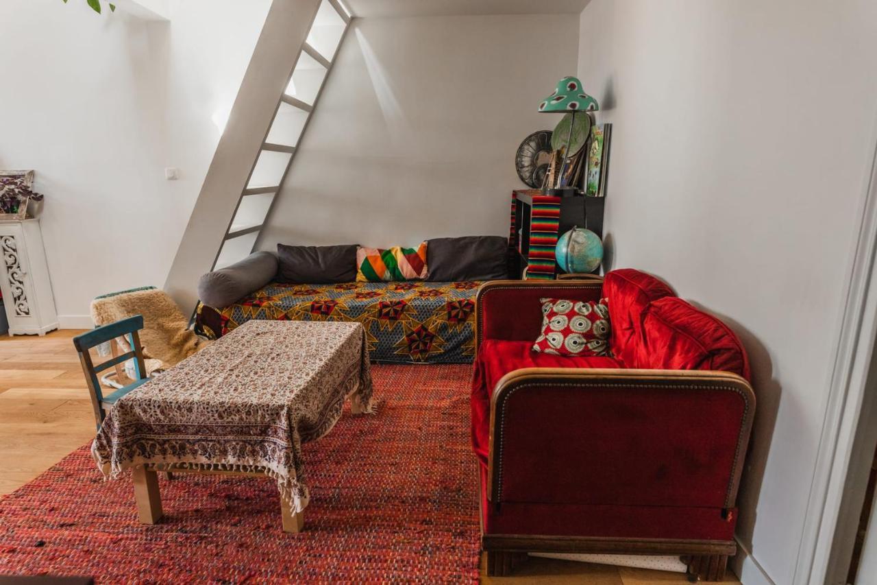 Bright Atypical Duplex In Menilmontant Apartment Paris Luaran gambar
