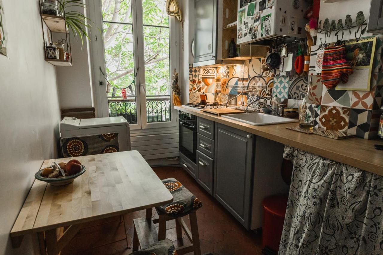Bright Atypical Duplex In Menilmontant Apartment Paris Luaran gambar
