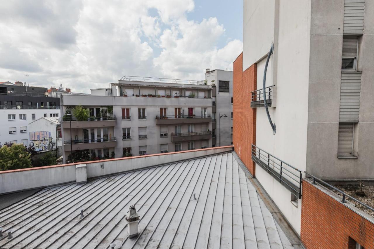 Bright Atypical Duplex In Menilmontant Apartment Paris Luaran gambar